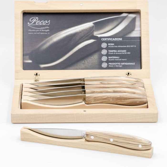 Coltelli da bistecca – Confezione Ulivo
