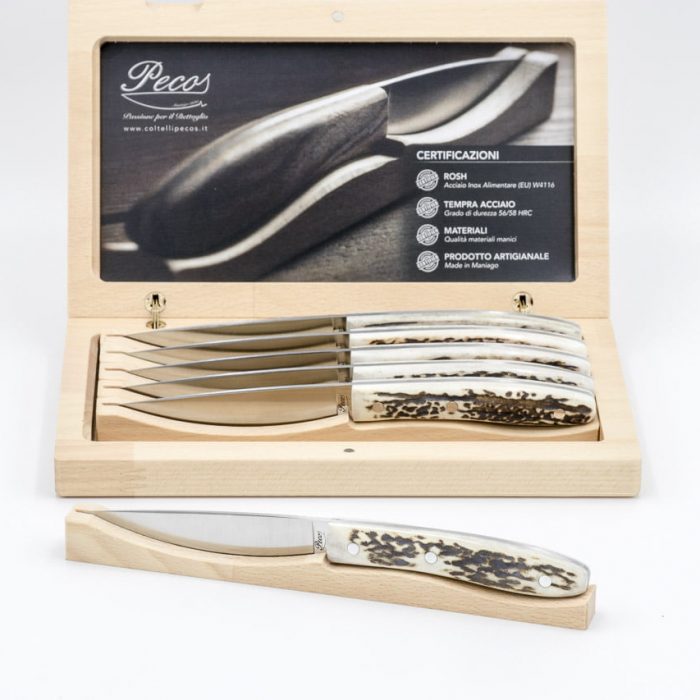 Coltelli da bistecca – Confezione Cervo